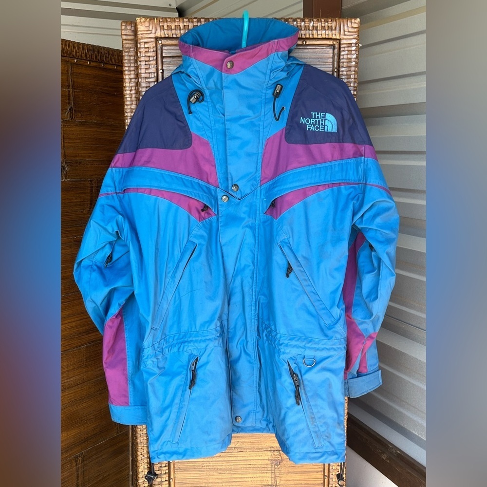 Vintage NorthFace Retro Style Mesh Lined Jacket Medium